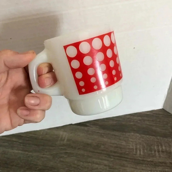 Vtg Anchor Hocking  Milk Glass Mug - Picture 6 of 8